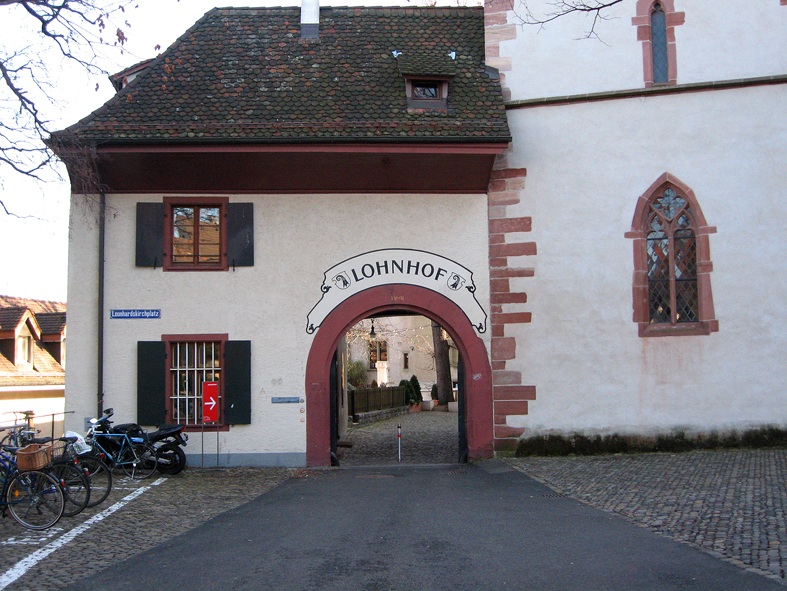 The Lohnhof archway in Basel where Centrepoint rooms are located